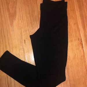 Express black motto leggings